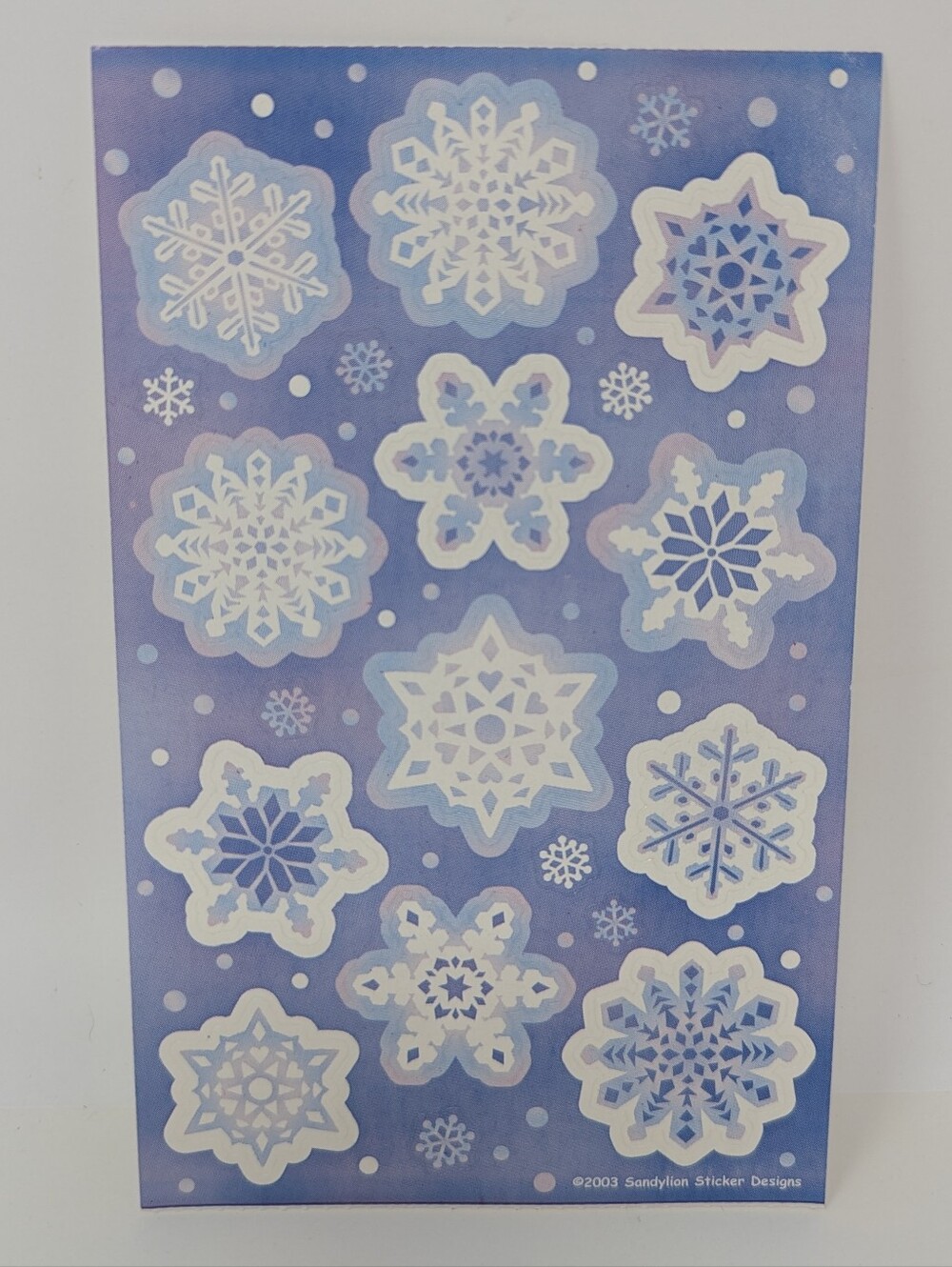 Sandylion Stickers Winter Snowflake Vintage